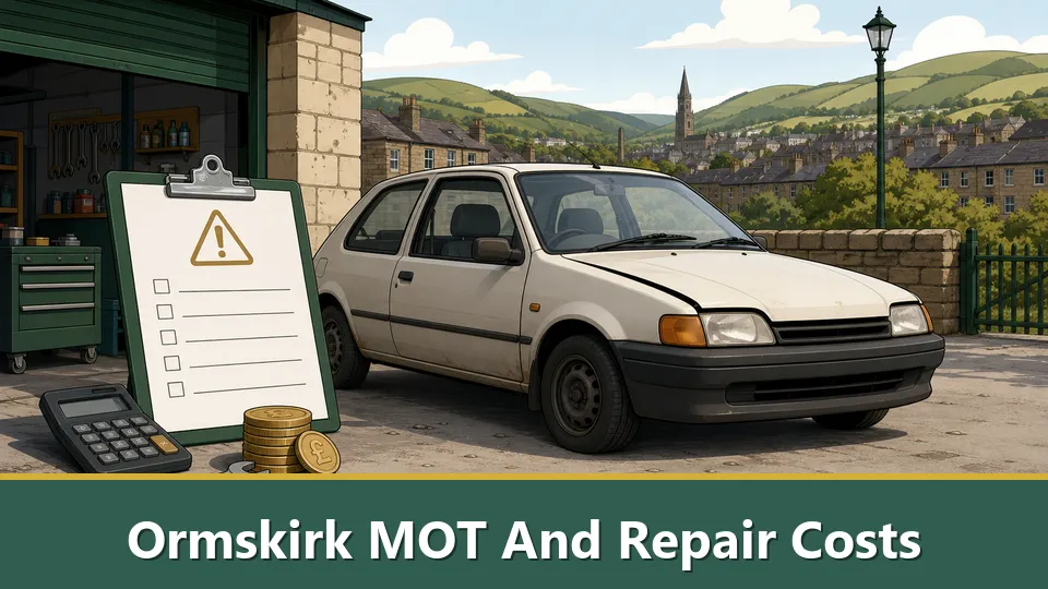 Ormskirk MOT And Repair Costs